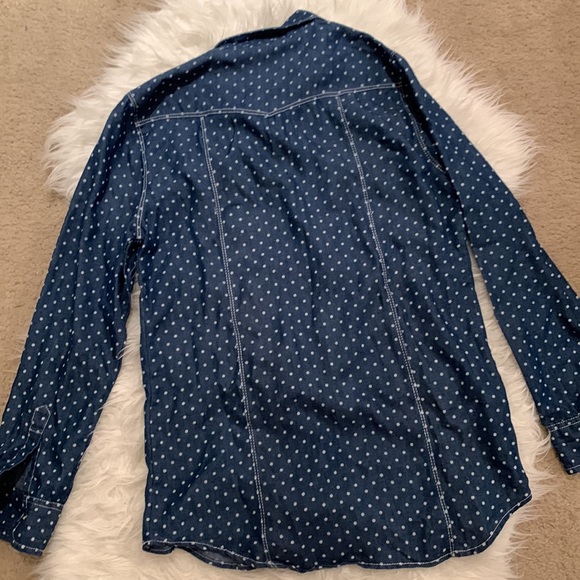 Button down Polka dot denim shirt - Picture 7 of 7